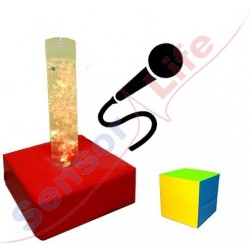 KOLUMNA WODNA MINI STEROWANA KOSTKĄ I MIKROFONEM