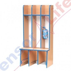 Regał szatniowy półotwarty