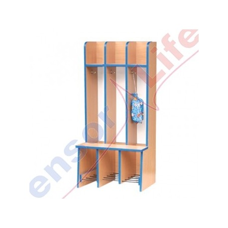 Regał szatniowy półotwarty